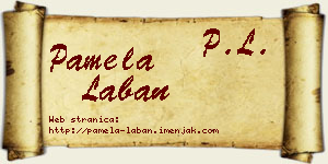 Pamela Laban vizit kartica